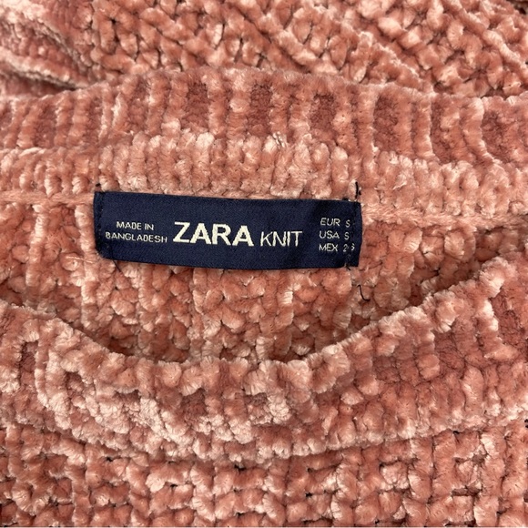 Zara Knit Chenille Scalloped Hem Sweater - Picture 7 of 9